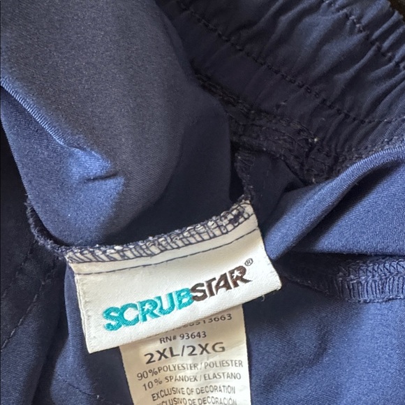 Scrubstar Deep Blue Elastic Waist Scrubs - Picture 3 of 3